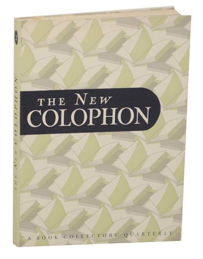 The New Colophon Volume I (1) , Part Two (2)