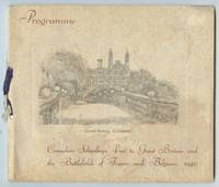 cover of Programme: Canadian Schoolboys Visit to Great Britain and the Battlefields of France and Belgium, 1930