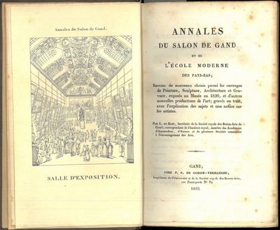 Annales de salon de Gand et de l’école moderne des Pays-Bas ; Recueil de morceaux choisis parmi les ouvrages de Peinture, Sculpture, Architecture et Gravure, exposés au Musée en 1820, et d’autres nouvelles productions de l’art ; gravés au trait, avec l’explication des sujets et une notice sur les artistes. (photo 1)