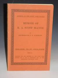 cover of Memoir of R.A. Scott Macfied (Journal of the Gypsy Lore Society, Third Series, Vol. XIV, Special Number)