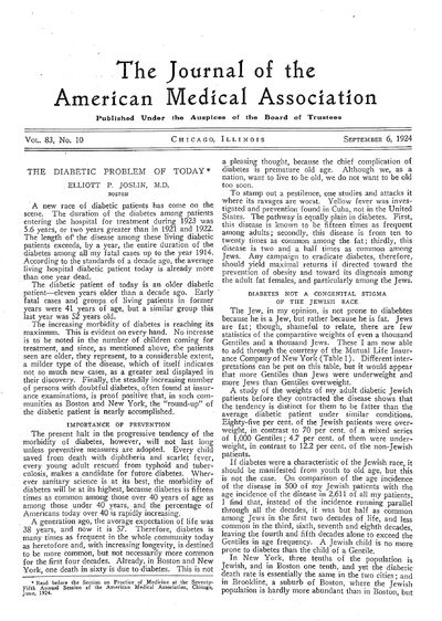 The diabetic problem of today, TOGETHER WITH Hyperinsulinism and dysinsulinism by Seale Harris, and "Optimal" diets for diabetic patients by Russell M. Wilder