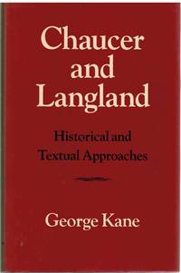 cover of CHAUCER AND LANGLAND Historical and Textual Approaches