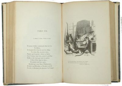 Fables. Illustrées par J.-J. Grandville, suivies de Tobie et de Ruth, Poëmes tirés de l´Ecriture Sainte, et précédées d´une notice sur la vie et les ouvrages de Florian, par P. - J. Stahl. (photo 4)