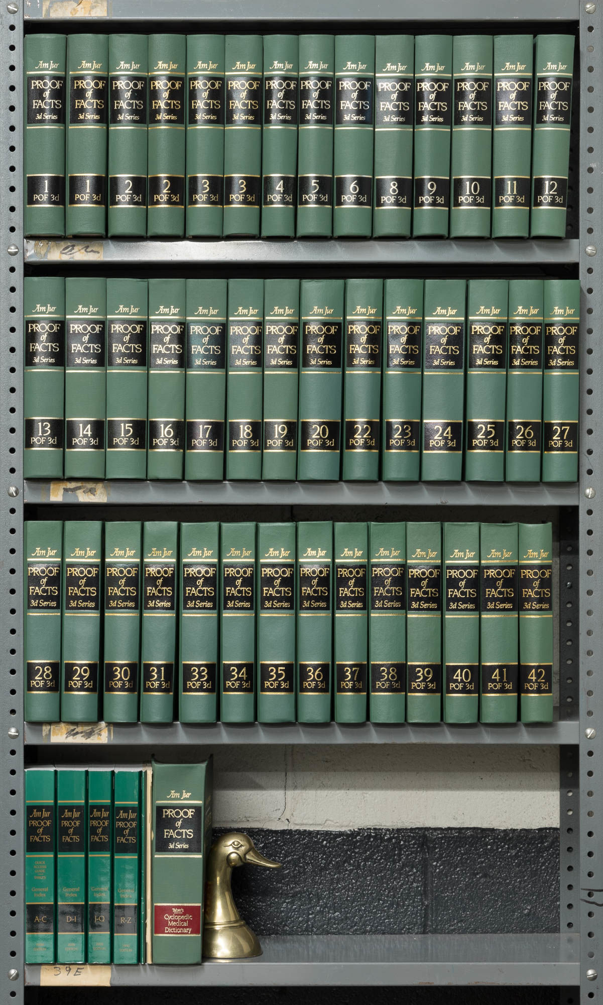 BIBLIO American Jurisprudence Proof of Facts 3d. 43 Vols,with July