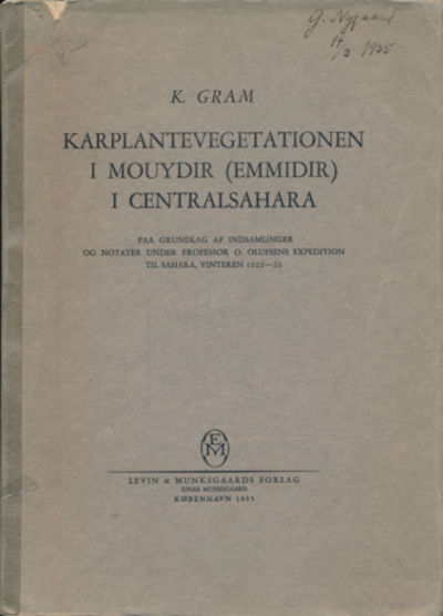 Karplantevegetationen i Mouydir (Emmidir) i…
