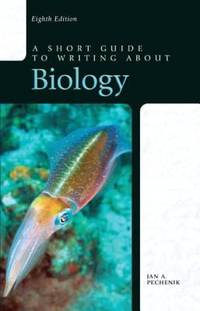 A Short Guide to Writing about Biology