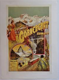 Gornegrat Zermatt Fahrplan. Saison 1898  (Offset Reproduction Lithograph Poster)