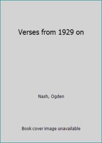 image of Verses from 1929 On
