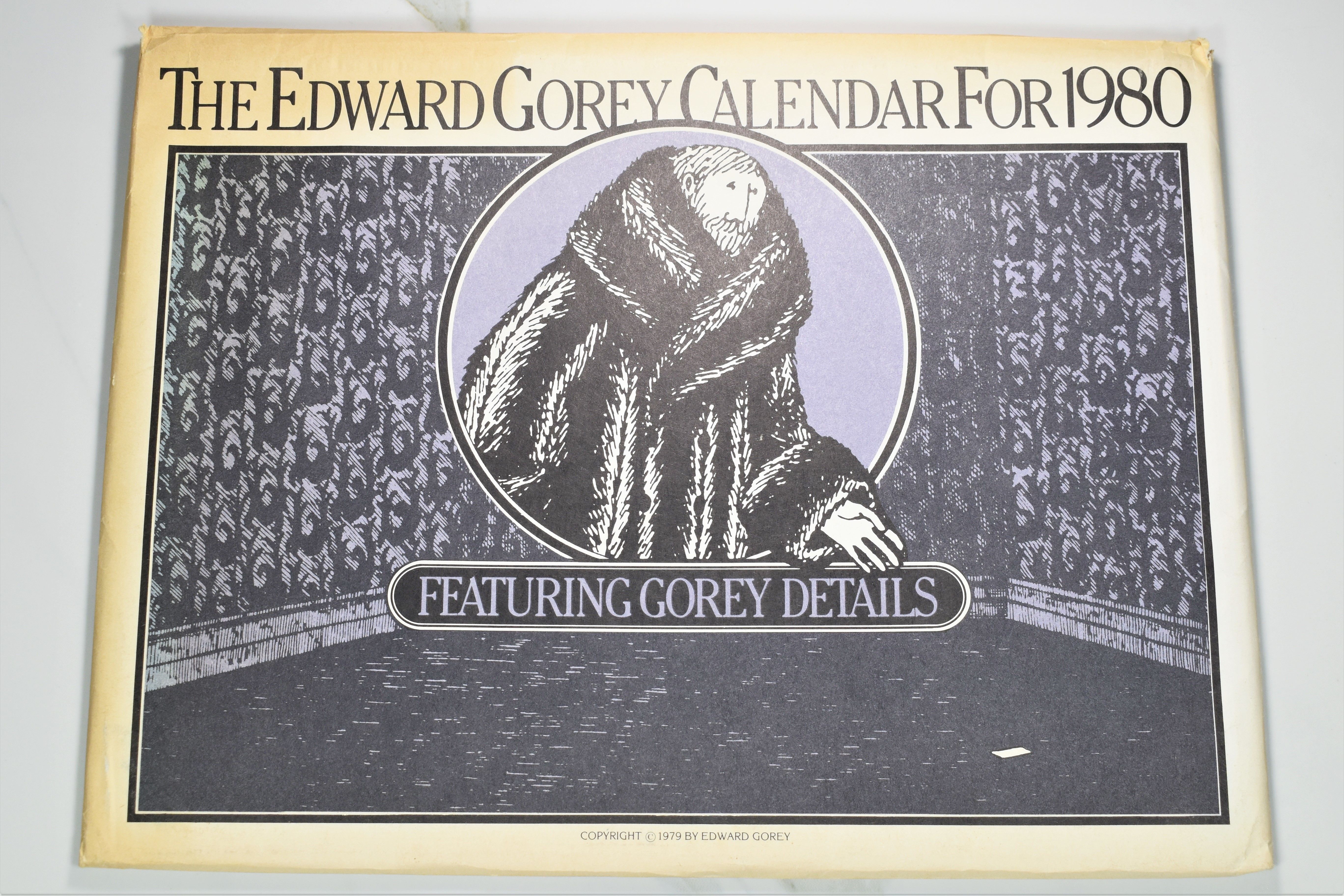 The Edward Gorey Calendar for 1980 Featuring Gorey Details by Edward Gorey  - Paperback - First Edition - 1979 - from Lost Time (SKU: 022022-10)