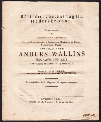 Rättfärdighetens väg till hederskronan.…
