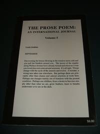 cover of The Prose Poem: An International Journal Volume 5 /1996