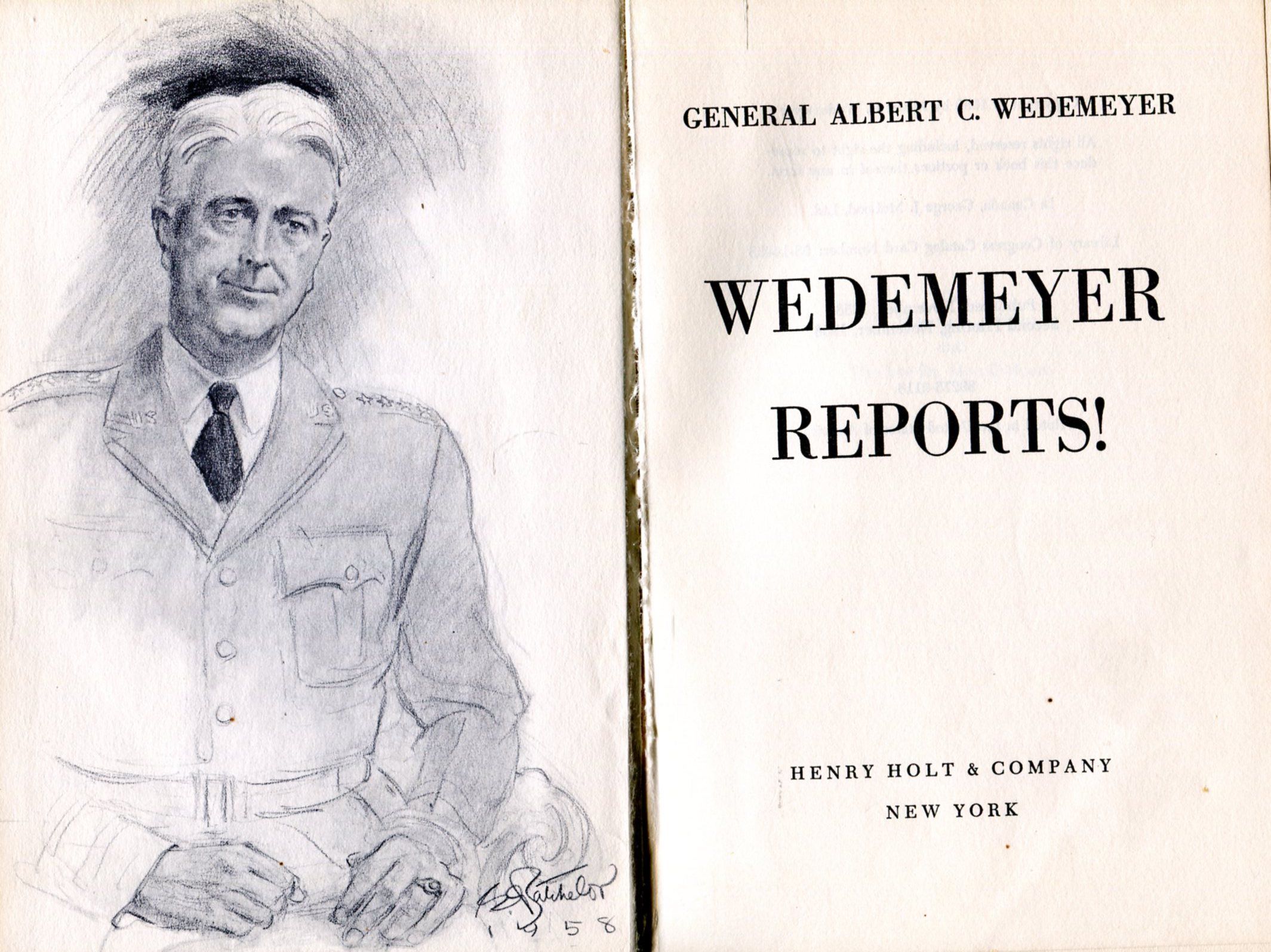 Wedemeyer Reports! by General Albert C. Wedemeyer | 1958 | Henry