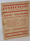 Controversy, The Monthly Socialist Forum, Vol. 1, No. 9, June [1936]