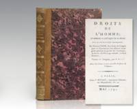 Droits de L’Homme; En Reponse a L’Attaque de M. Burke Sur La Revolution Francois. [Rights of Man: Part the First Being An Answer to Mr. Burke's Attach on the French Revolution].