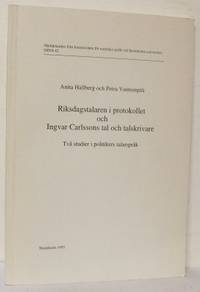 Riksdagstalaren i protokollet och Ingvar…