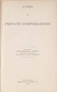 Cases on Private Corporations
