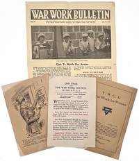 Four (4) Items Relating to the War Work Council of the Y.W.C.A in 1918