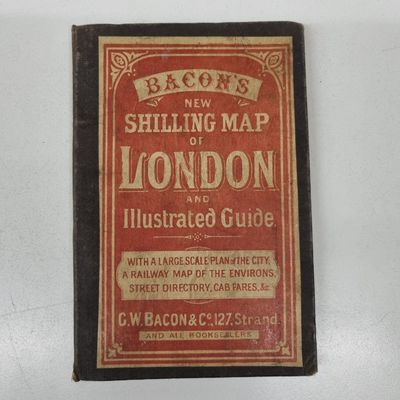 Bacon's New Map of London Divided into Half-Mile…