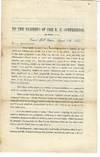 TO THE MEMBERS OF THE R.R. CONFERENCE. COUNCIL HILL STATION, AUGUST 11TH, 1863.| DEAR BRETHREN:| MOST GLADLY WOULD I HAVE AVERTED SO TERRIBLE A CALAMITY AS THAT WHICH HAS BEFALLEN MY FAMILY, BUT IT WAS NOT IN MY POWER. AND, IN VIEW OF THE FINAL JUDGMENT, I CAN TRULY SAY, NO MAN EVER MORE SINCERELY AND AFFECTIONATELY OFFERED TERMS OF PEACE AND RECONCILIATION THAN I HAVE TO MY MISTAKEN AND ERRING WIFE..