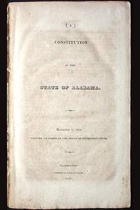 Constitution of the State of Alabama: December 6, 1819