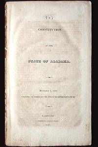 Constitution Of The State Of Alabama: December 6, 1819 - 