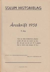 Solum historielag. Årsskrift 1958. 9. årg.