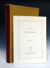 image of De l'orthomorphie, par rapport à l'espèce humaine