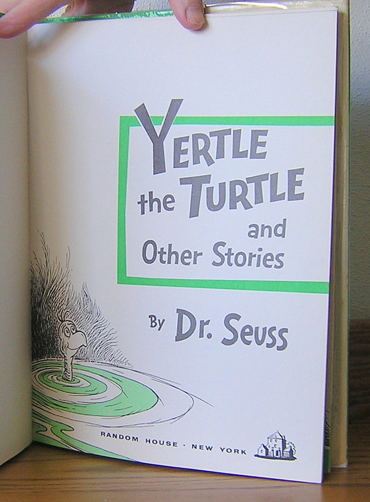 Yertle the Turtle and Other Stories by Dr. Seuss First 1958 from