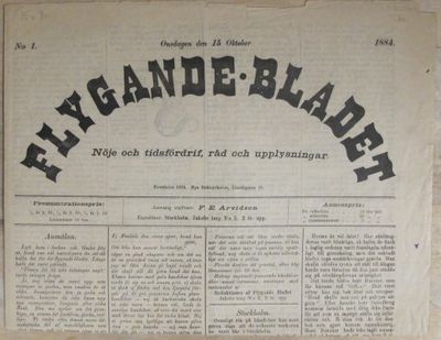 Flygande bladet. Nöje och tidsfördrif, råd och…