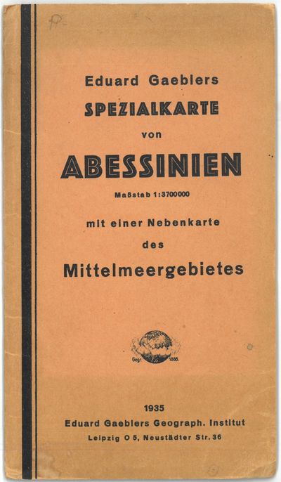 Eduard Gaeblers Spezialkarte von Abessinien mit…