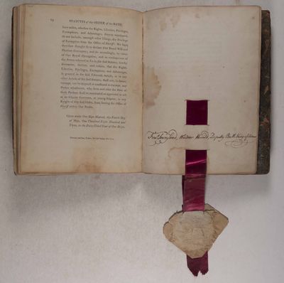 Statutes of the Most Honourble Order of the Bath [SIGNED]
