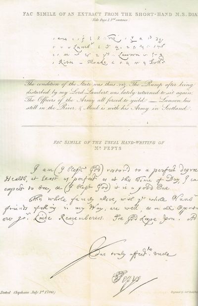 Diary and Correspondence of ...  F.R.S., Secretary to the Admirality ... With a Life and Notes by Richard Lord Baybrooke. The third Edition, considerably Enlarged. Vol. I - V. (All). (photo 3)