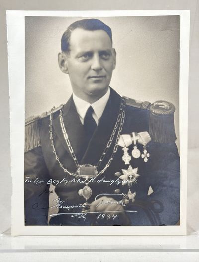 Originalt portrætfoto med håndskrevet hilsen og…