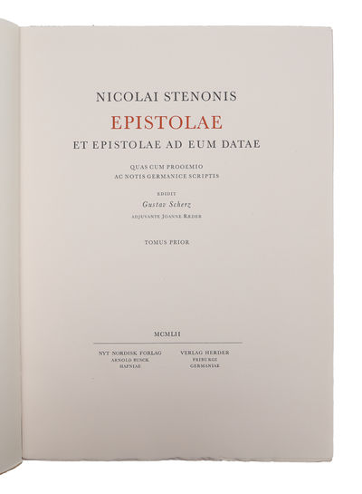 Epistolae et Epistolae ad eum Datae. Quas cum Prooemio ac Notis Germanice Scriptis. Edidit Gustav Scherz adjuvante Joanne Ræder. 2 vols (+) Opera Theologica. Cum Prooemiis ac Notis Germanice Scriptas ediderunt Knud Larsen et Gustav Scherz. 2 vols. (photo 2)
