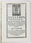 Question Politica y Legal Que Se Induce del Informe Juridico, Que Se Ha Escritorio por los Padres Españoles de las Provincias de Lima y Chacras de los Reynos del Peru