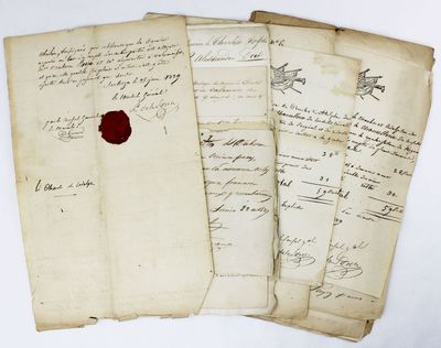 [File of Manuscript Documents Concerning 19th-Century Voyages of the French Cargo Ship Charles et Adolphe to Valparaiso]