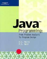 Java Programming: From Problem Analysis to Program Design by D. S. Malik - 2003-09-06