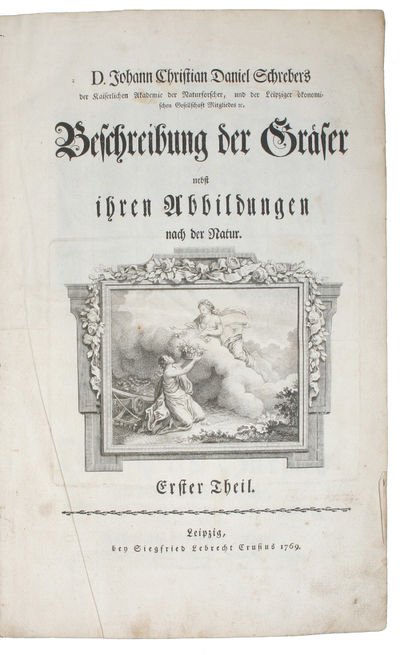 Beschreibung der Gräser nebst ihren Abbildungen nach der Natur. 2 Theile (with the title to the second Part:3rd Fasc. which reads:) Botanisch=Oeconomische Beschreibung der Gräser). (photo 3)