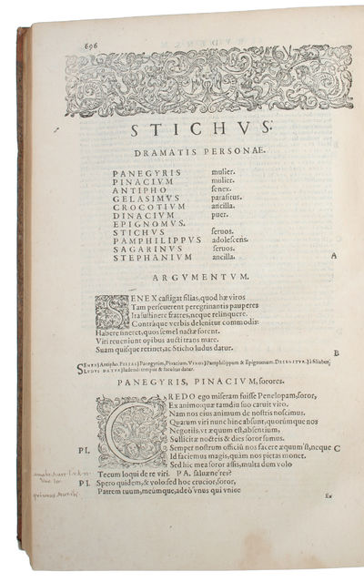Ex fide atque auctoritate complurum librorum manuscriptorum opera Dionys. Lambini. Monstroliensis emendatus: ab eodémque commentariis explicatus. Adiecta sunt Plautina loca ex antiquis grammaticis collecta: & ex commentario antiquarum lectionum lusti ... - [THE EXCELLENT LAMBINUS-EDITION] (photo 3)