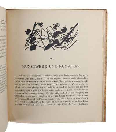 Über das geistige in der Kunst. Insbesondere in der Malerei. Mit ach Tafeln und zehn Originalholzschnitten.  - ["AN IMPORTANT LANDMARK IN MODERN ART HISTORY"] (photo 6)