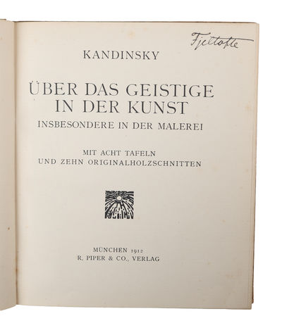 Über das geistige in der Kunst. Insbesondere in der Malerei. Mit ach Tafeln und zehn Originalholzschnitten.  - ["AN IMPORTANT LANDMARK IN MODERN ART HISTORY"] (photo 8)
