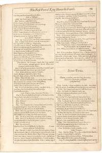 The Works of William Shakespeare. (The Life and Death of Henry the Fourth) - page 71-72 by SHAKESPEARE, William - 1632