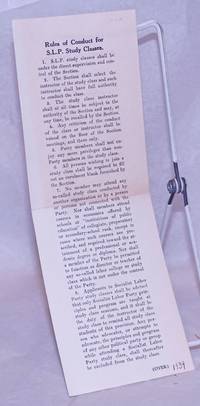 image of Rules of Conduct for S.L.P Study Classes
