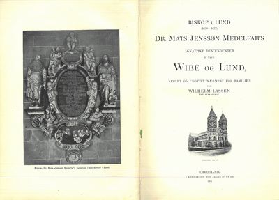 Biskop i Lund (1620-1637) Dr. Mats Jenssøn…