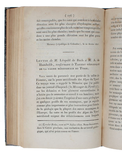 Lettre de M. Léopold de Buch à M. A. de Humboldt,…