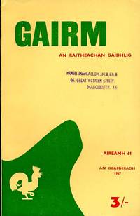 Gairm : An Raitheachan Gaidhlig : Winter 1967 - No 61