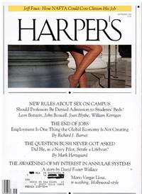 cover of HARPER'S: SEX ON CAMPUS, DID GEORGE BUSH STRAFE A LIFEBOAT?