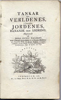 Tankar om verldenes, i synnerhet jordenes,…