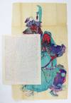 [Mimeographed Letter, Signed, from an American Missionary in China, Regarding Continued Contributions Despite the Chinese Civil War, and Forwarding a Lucky-Charm Woodblock Print]