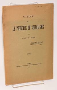 Vinet et le principe du socialisme